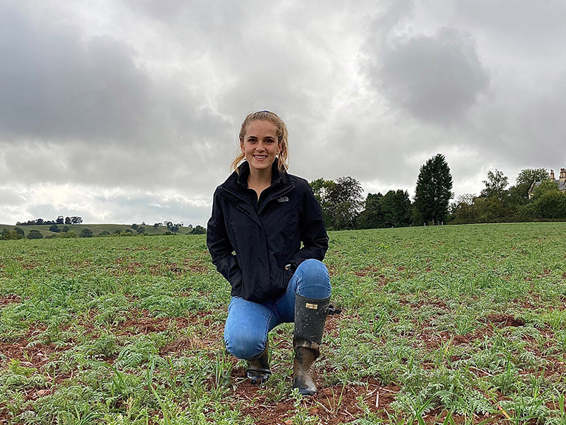 Agrovista trainee agronomists Alice Bourne