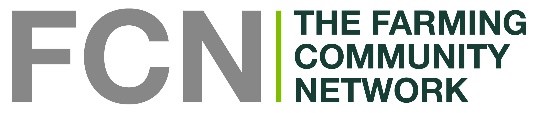 FCN the farming network logo in grey and green
